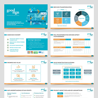 Business presentation design